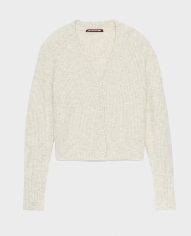 Cárdigan de alpaca mezclada