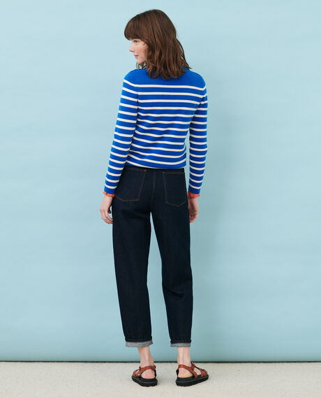 SYDONIE - BALLOON - Jeans amplios 7/8 talle alto Denim rinse Palloon