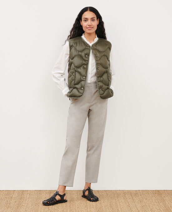 MARGUERITE - Pantalón cigarette 7076 04 LIGHTGREY