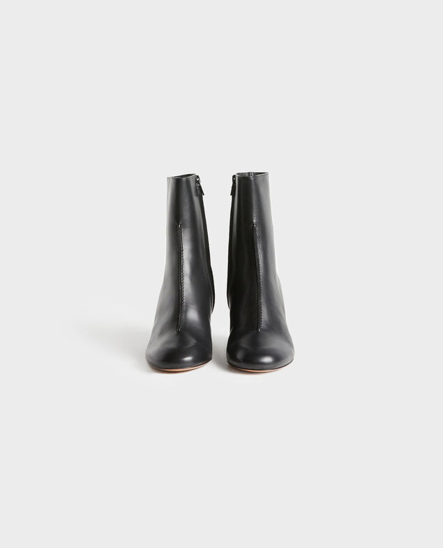 Botines de cuero con tacón
