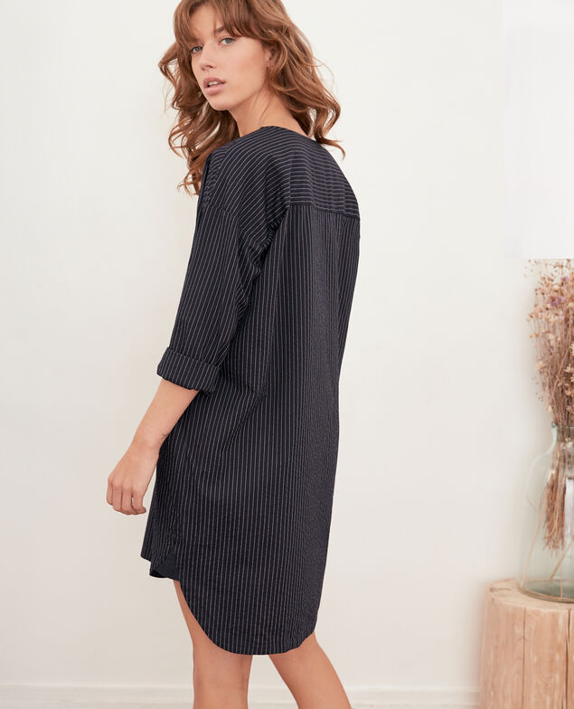 Túnica rayada Navy/off white stripes
