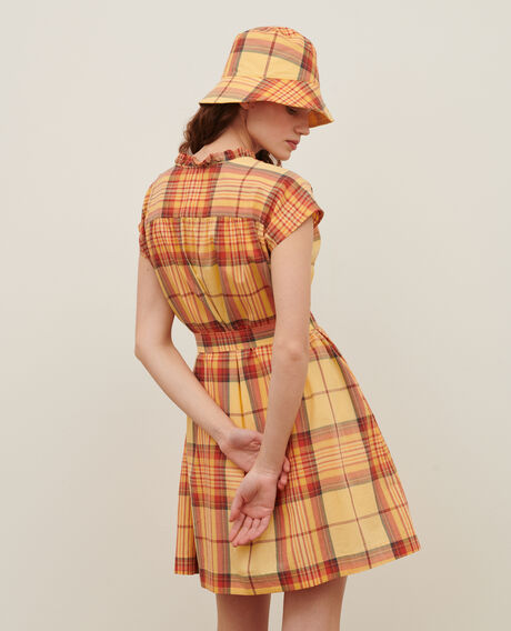 Vestido camisero de algodón 0241 orange 3sdr238c21