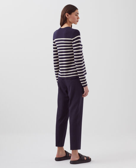 MADDY - Jersey marinero de lana merina 8875 69 navy stripes 2wju244w21