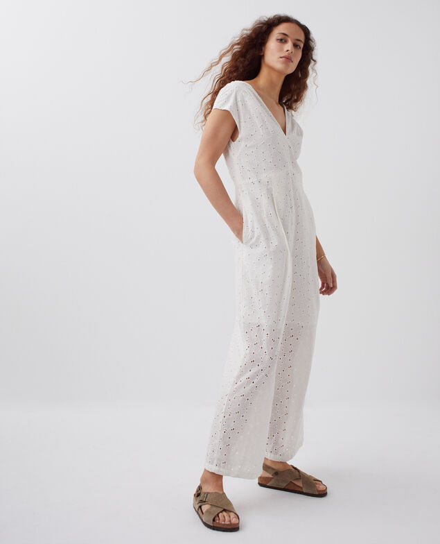 Mono con bordado inglés H003 white