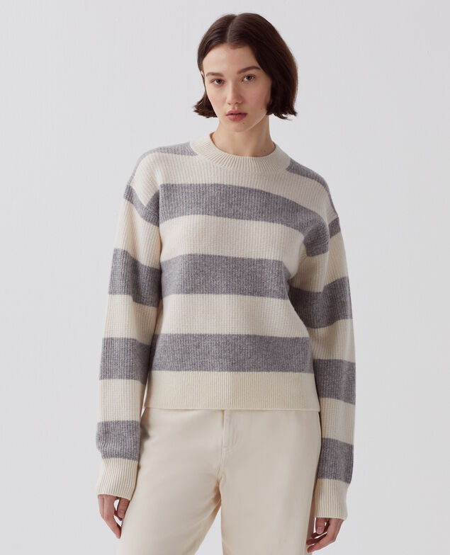 Jersey de lana I014 st grey/white