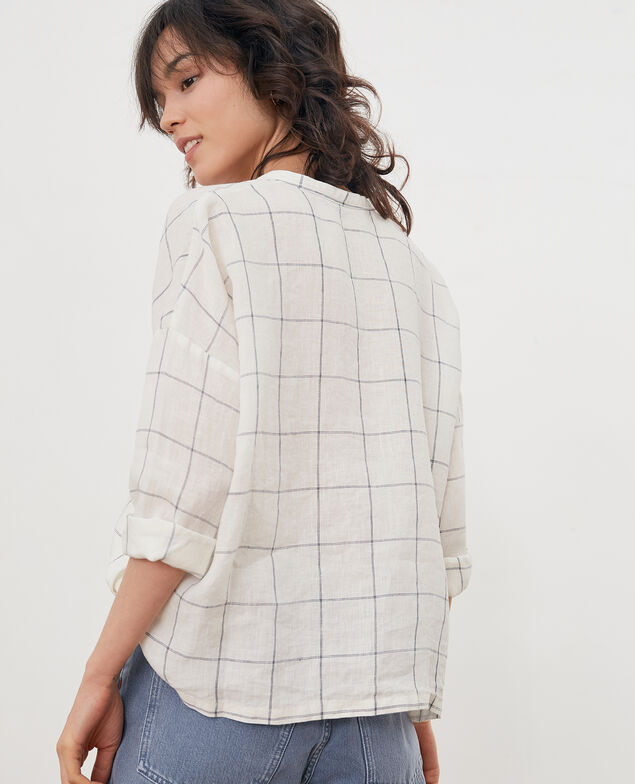 Blusa de lino Off white