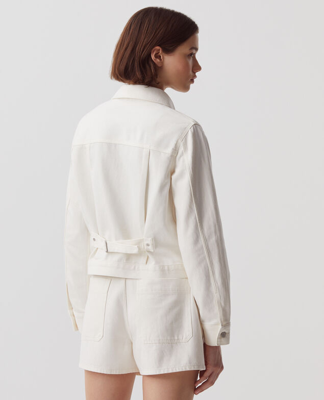 Chaqueta workwear corta H003 white