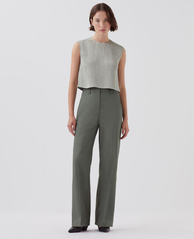 BLANDINE - Pantalón recto J560 basil dark green