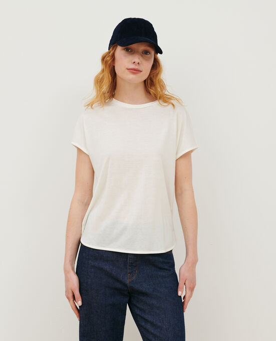 Camiseta amplia de algodón 4262 CLOUD DANCER