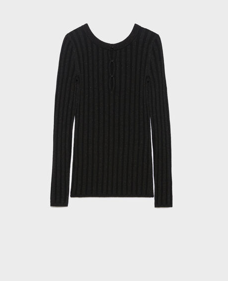 Jersey cuello redondo de lana mezclada