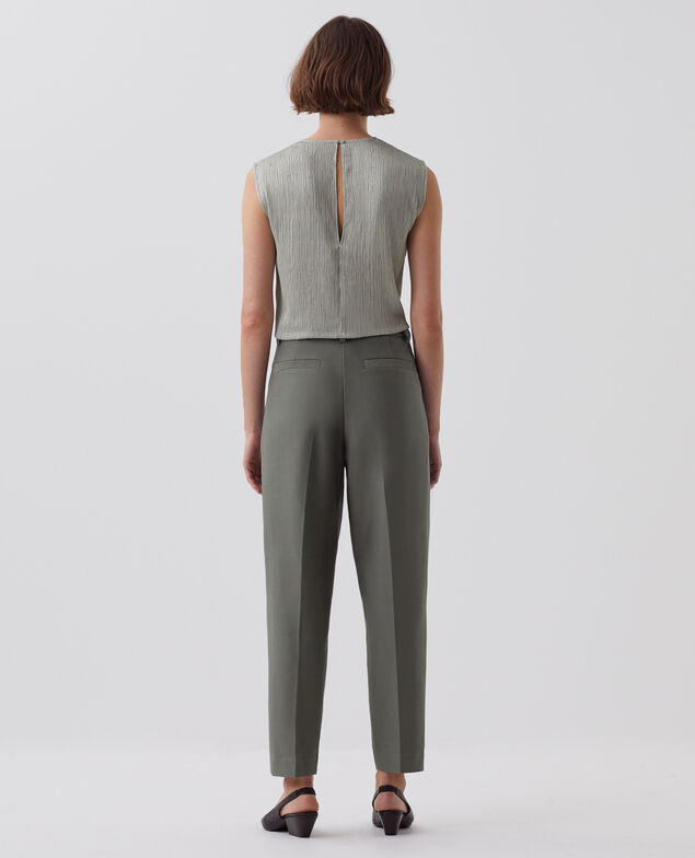 CAMILLE - Pantalón carrot J560 basil dark green