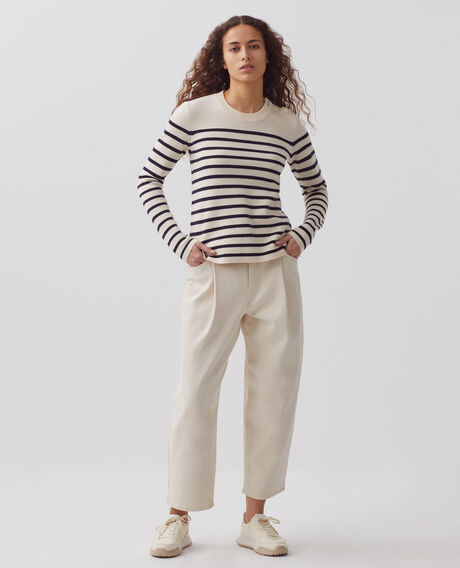 MADDY - Jersey marinero de lana merina 8842 01 offwhite 2wju244w21
