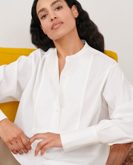 Camisa de algodón 4235 optical white 2wsh289c53