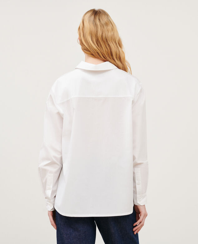 Camisa caftán amplia de algodón