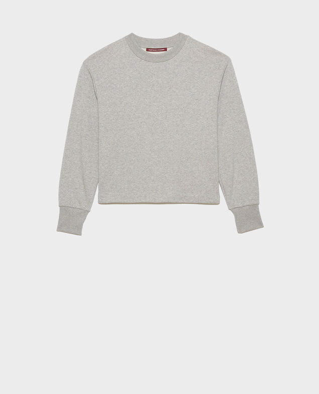 Sudadera de algodón 03 greymelange