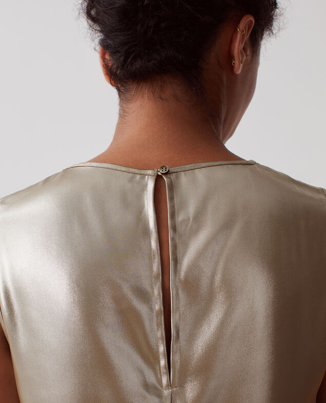 Top sin mangas I322 dune beige