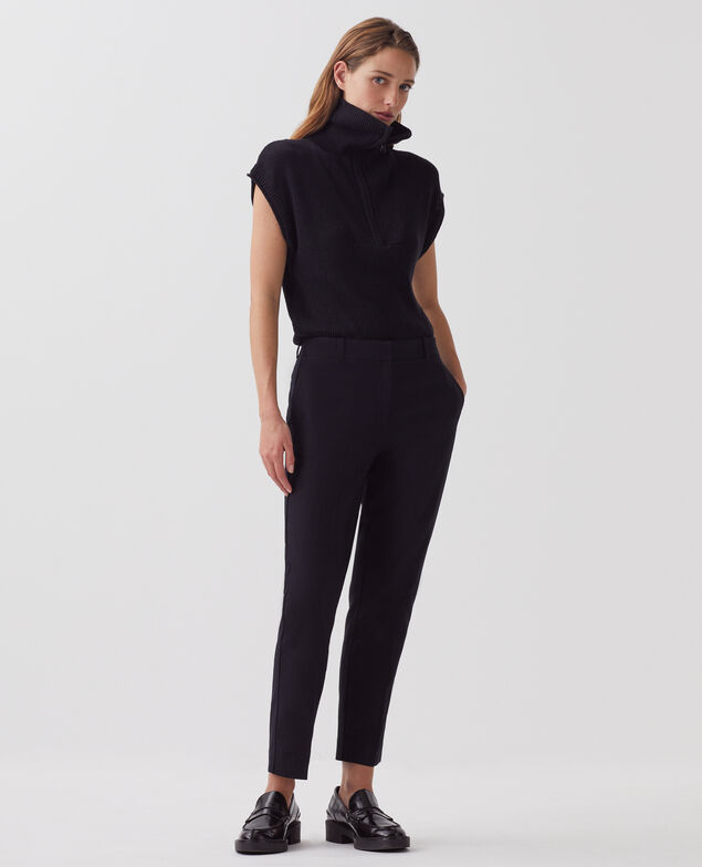 MARGUERITE - Pantalón cigarette H091 black beauty
