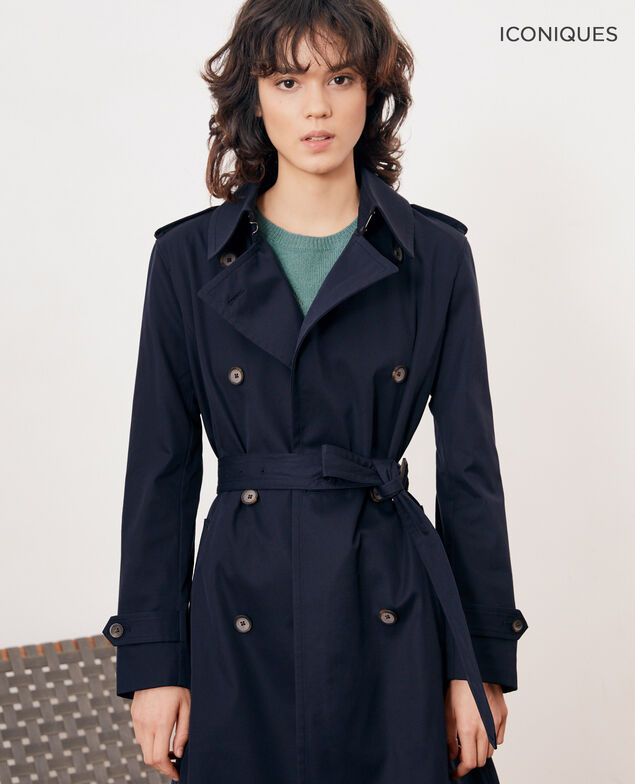 Trench corte icónico Navy