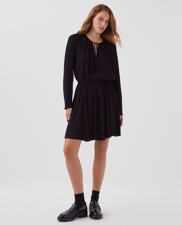 Vestido corto fluido H091 black beauty
