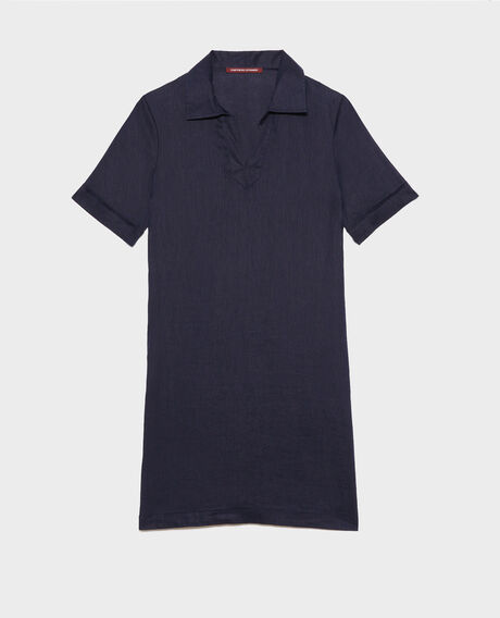 DAISY - Vestido icónico de lino 68 blue 2sdr355f04