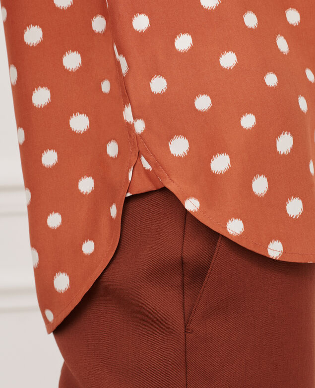 SIBYLLE - Camisa de seda 95 print red