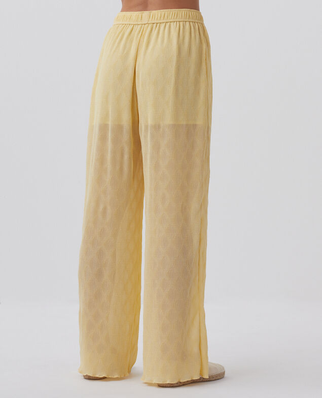 Pantalón amplio y fluido H400 straw yellow