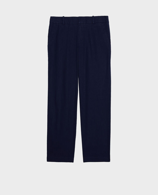 MARGUERITE - Pantalón cigarette Maritime blue
