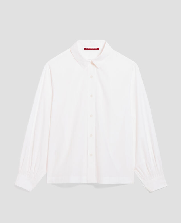 Camisa amplia de algodón H003 white 4ssh094c12
