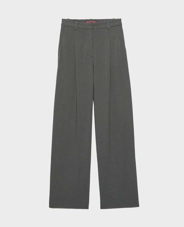 YVONNE - Pantalón ancho con pinzas 8817 58 darkgreen