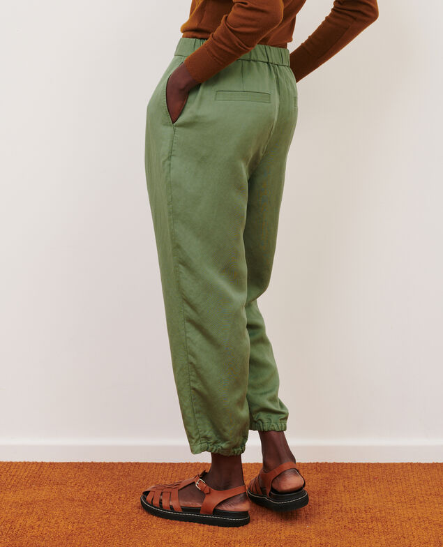 JOSÉPHINE - Pantalón jogger de lino mezclado 7079 52_green