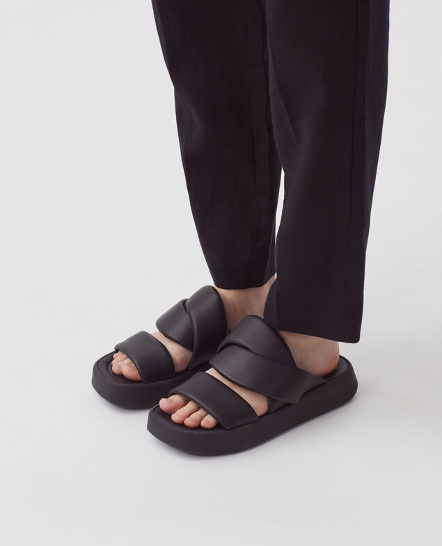 Sandalias de piel H096 black