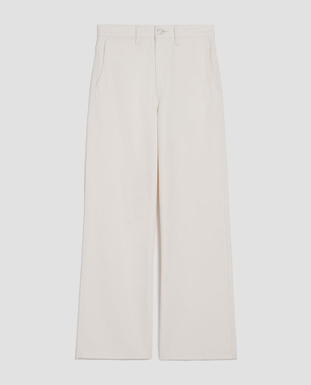 BLANDINE - Pantalón recto H003 white