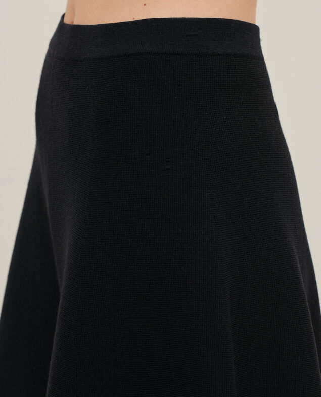 Mini falda de lana 8891 09 black