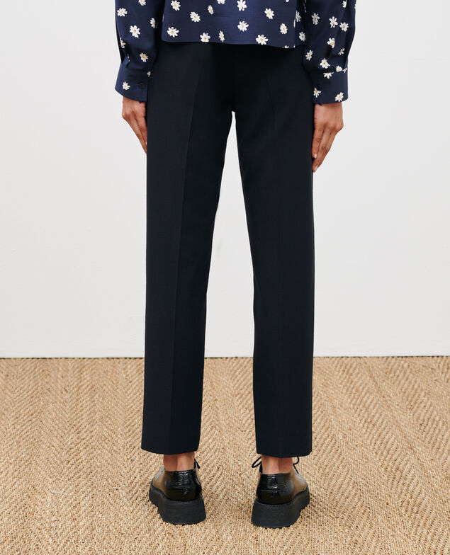 MARGUERITE - Pantalón cigarette Black beauty Noko