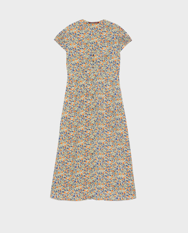 LUDIVINE - Vestido largo fluido 0661 zest blue