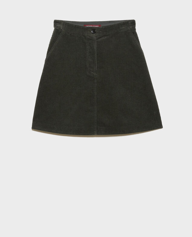Falda corta de pana 8817 58 darkgreen