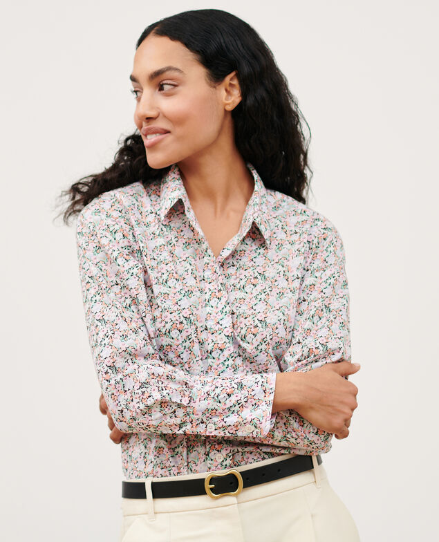 Camisa de algodón 0110 champs fleuris pink