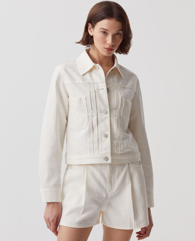Chaqueta workwear corta H003 white