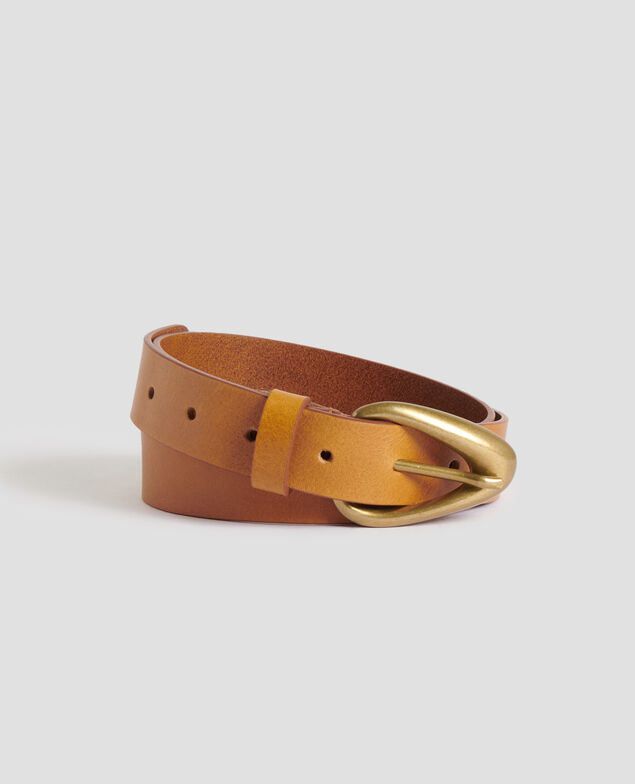 Cinturón de cuero J490 mustard gold