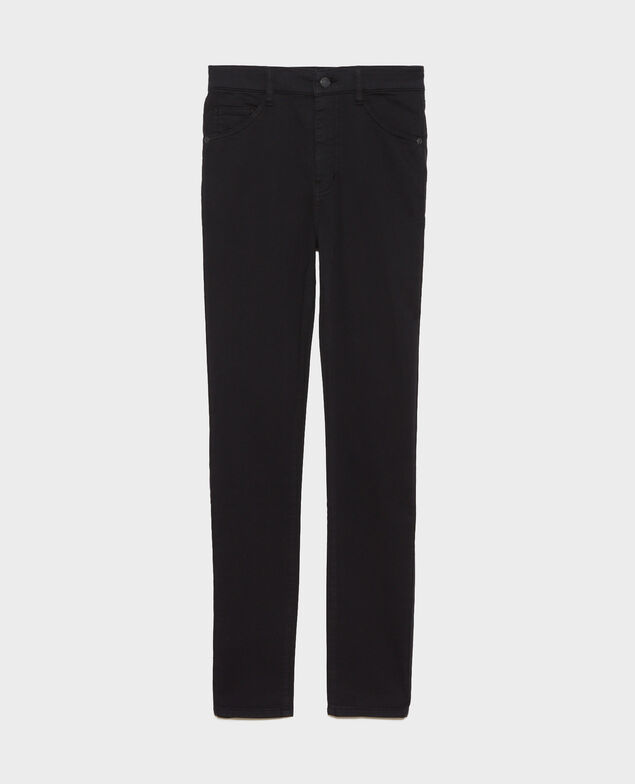 DANI - SKINNY - Jeans talle alto con 5 bolsillos Black beauty