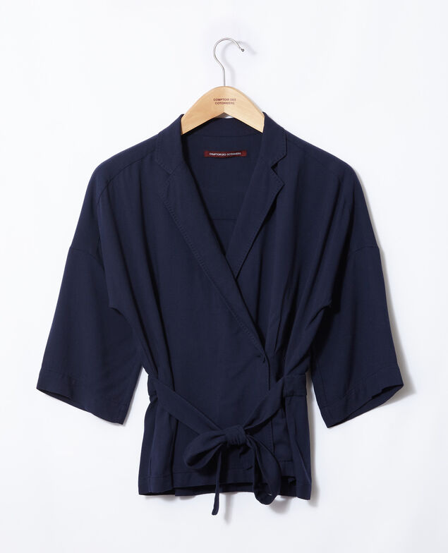 Blusa cruzada Azul