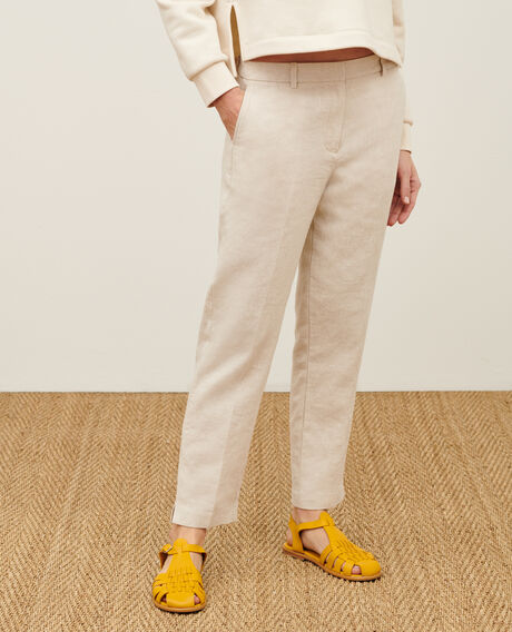 MARGUERITE - Pantalón cigarette 0310 beige natural 3spa005f03