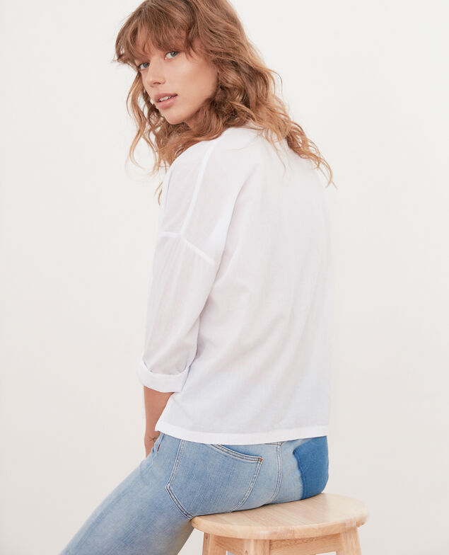 Blusa amplia Blanc