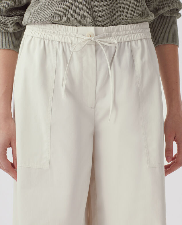 YVONNE - Pantalón amplio J010 white onyx
