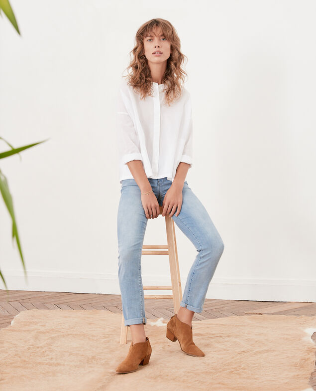 Blusa amplia Blanc