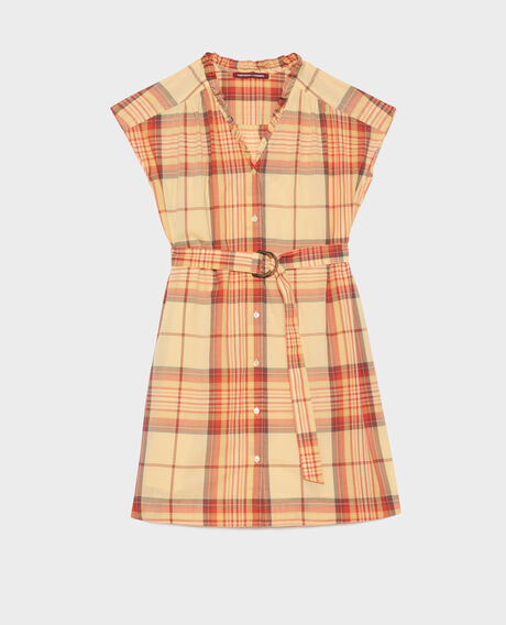 Vestido camisero de algodón 0241 orange 3sdr238c21