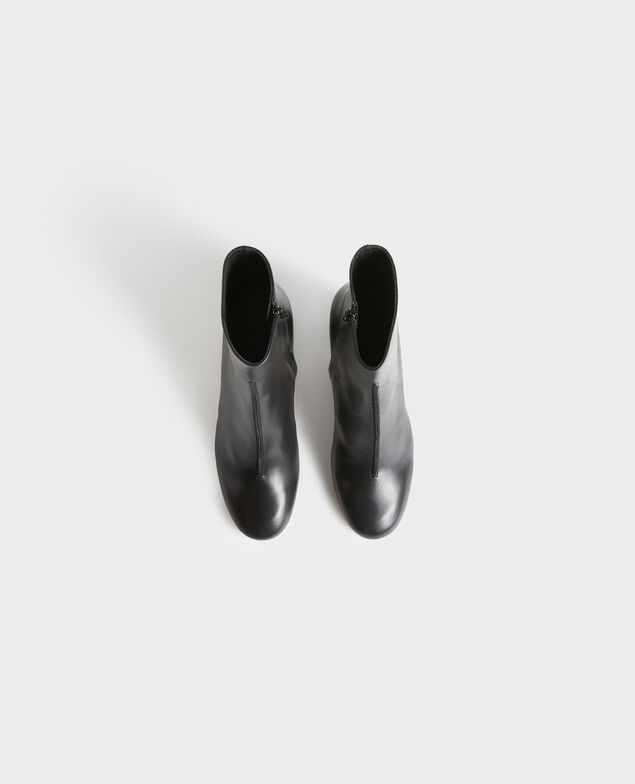 Botines de cuero con tacón
