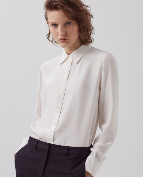 SIBYLLE - Camisa de seda Optical white Loriges