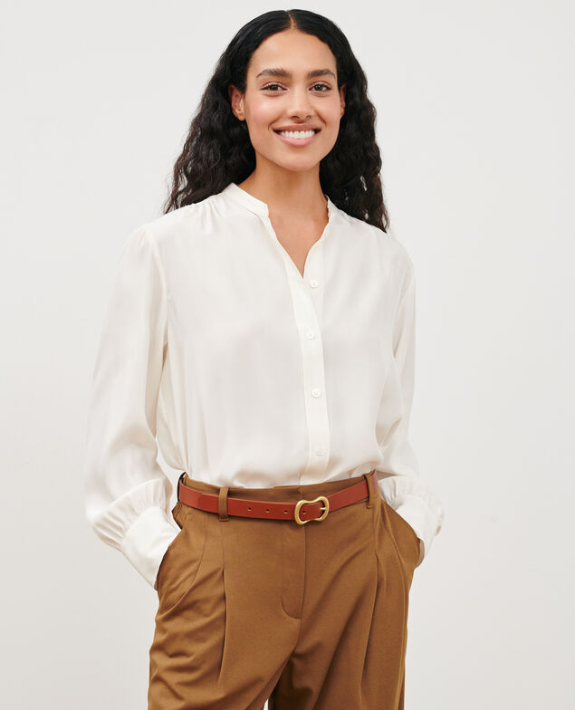 Camisa de seda 4224 gardenia