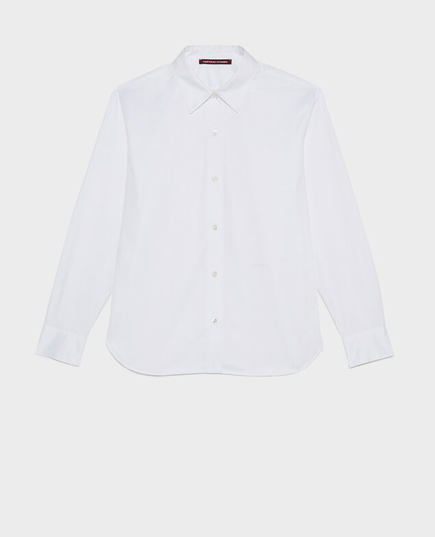 Camisa de hombre de algodón Supima Brilliant white